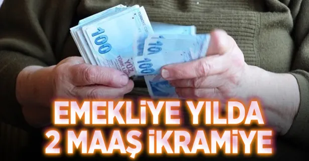 Emekliye yılda 2 maaş ikramiye