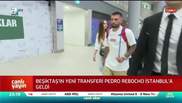 Beşiktaş’ın yeni transferi sol bek Pedro Rebocho İstanbul’a geldi