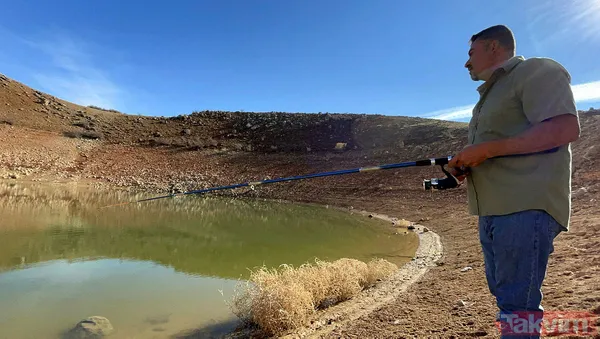 Keban Baraj Gölü'nde sular çekilince dev obruk ortaya çıktı! Meteor düşmesi sonucu oluştuğuna inanılıyor - 17