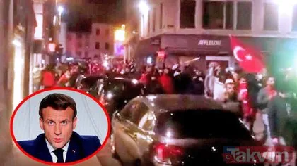 Macron’a öfke patlaması! Yüzlerce Türk sokağa indi