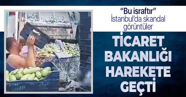 İstanbul Ataşehir Hali’nde skandal görüntü! Sebzeler çöpe döküldü Ticaret Bakanlığı harekete geçti