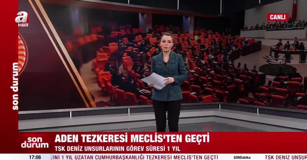 Aden Körfezi tezkeresi TBMM'de kabul edildi