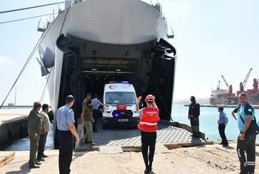 Yardım malzemeleri Libya’ya ulaştı