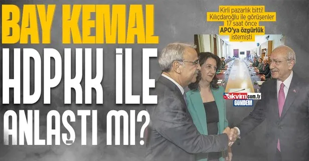 Son dakika: HDP ve Kemal Kılıçdaroğlu arasındaki kirli pazarlık toplantısı bitti! Kılıçdaroğlu HDPKK ile anlaştı mı?