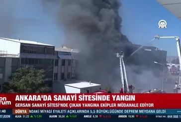 Ankara Yenimahalle'de yangın