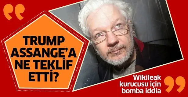 Wikileaks Kurucusu Julian Assange hakkında bomba iddia! Trump’tan şartlı af teklifi mi gitti?