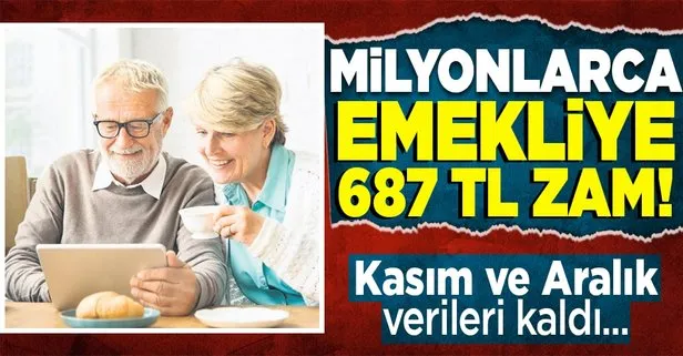 Emekliye 687 TL zam