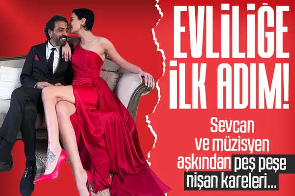 Sevcan Yaşar müzisyen sevgilisi İrsel Çivit'le nişanlandı kırmızı elbisesiyle hayran bıraktı: "Kırmızı sana çok yakışıyor"-1