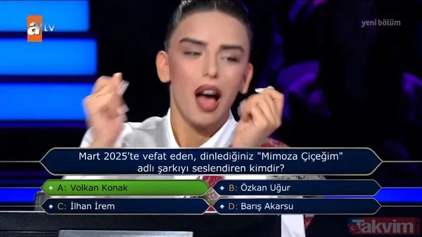 "Kim Milyoner Olmak İster?"de heyecan dolu anlar: Yarışmacı yaşadığı stres ve heyecanla yarışmaya damga vurdu! - 7