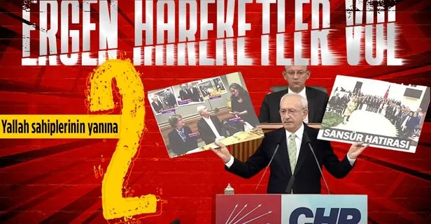 CHP Genel Başkanı Kemal Kılıçdaroğlu’ndan Meclis kürsüsünde skandal hareket! Dezenformasyon yasasına evet diyen vekillerin fotoğrafını...