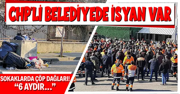 CHP'li Maltepe Belediyesi'nde isyan var! İşçiler belediye binasına grev pankartları astı!