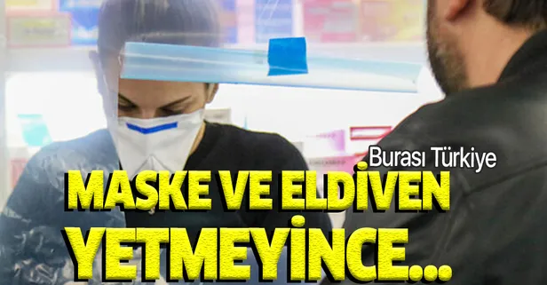 Eczanede koronavirüs önlemi! Maske ve eldiven yetmeyince bunu yaptılar!