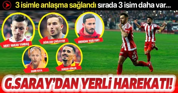 Galatasaray’dan yerli harekatı! 3 isimle anlaşma sağlandı, sırada 3 isim daha var...
