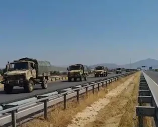 TSKdan Suriye sınırına 35 araçlık askeri sevkiyat