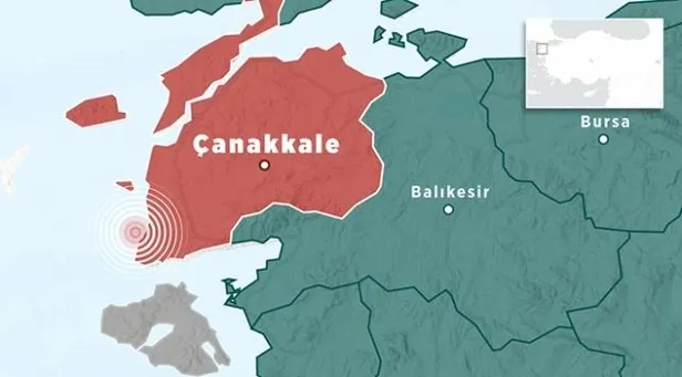 Son dakika: Çanakkale’nin Ayvacık ilçesi açıklarında deprem | AFAD, Kandilli Rasathanesi son depremler-1