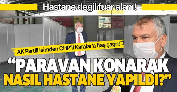 CHP'li Adana Büyükşehir Belediyesi Başkanı Zeydan Karalar sahra hastanesini göstermiyor! AK Partili Ozan Gülaçtı'dan flaş çağrı!