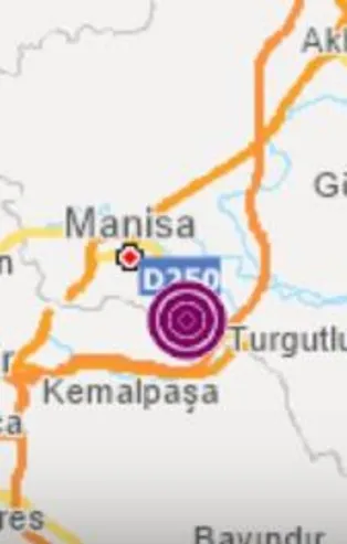 Manisa’nın Şehzadeler ilçesinde 3.7 büyüklüğünde deprem | AFAD, Kandilli son depremler...