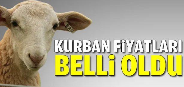 Kurban bedelleri belirlendi