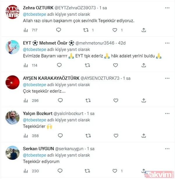 Başkan Erdoğan'ın EYT müjdesi büyük sevince neden oldu! Vatandaşlar coşkuyla kutladı - 15