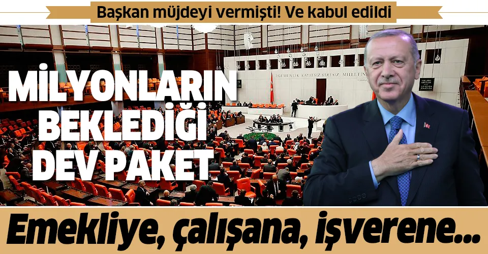 Son dakika: Emekliye, çalışana ve işverene müjde! TBMM'de kabul edildi