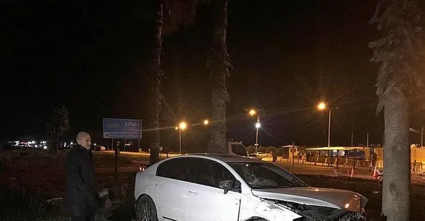 AK Parti Antalya Milletvekili İbrahim Aydın ve eşi trafik kazası geçirdi