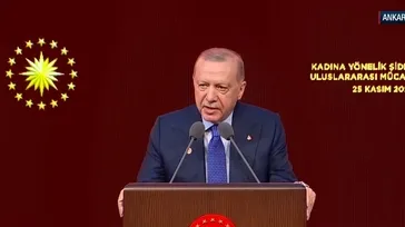 Başkan Erdoğan: "Kadına el kaldıranın vicdanı kararmıştır"