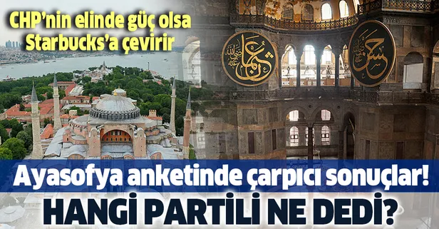 Anket sonuçları açıklandı! Halkımız Ayasofya'nın açılmasını talep ediyor