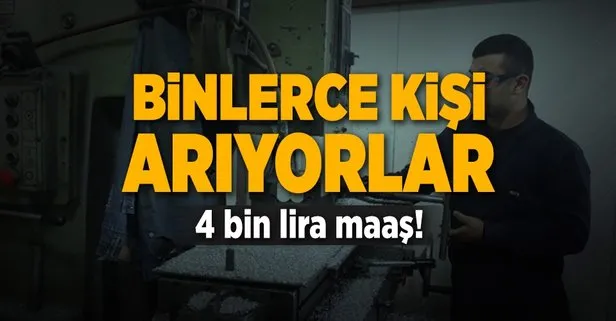 4 Bin Lira Maasla Eleman Ariyorlar Takvim