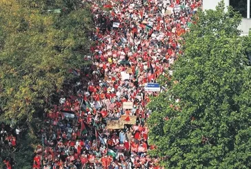 Gazze için yürüyorlar ama..
