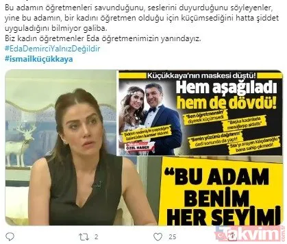 FOX sunucusu İsmail Küçükkaya'nın maskesi düştü, eski eşi Eda Demirci'ye destek yağdı! Dayakçı İsmail'i teşhir ediyoruz