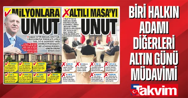 Başkan Erdoğan birçok projeye imza atarken, Millet İttifakı ne bir aday ne de proje açıkladı