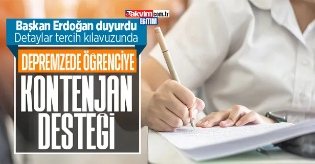 Son dakika: Başkan Recep Tayyip Erdoğan'dan LGS mesajı! Depremzede lise öğrencileri için her sınıfta 2 ek kontenjan