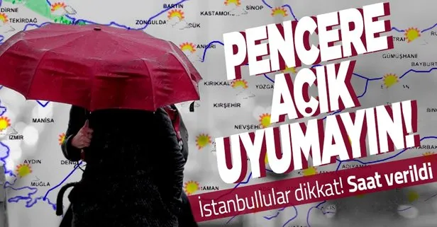 HAVA DURUMU | Meteorolojiden İstanbul için gök gürültülü sağanak uyarısı!