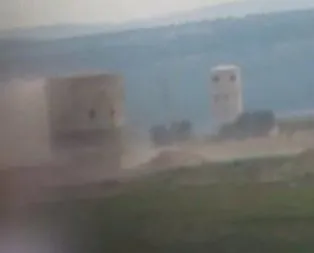 Afrin’de teröristlerin gözetleme kulesi imha edildi