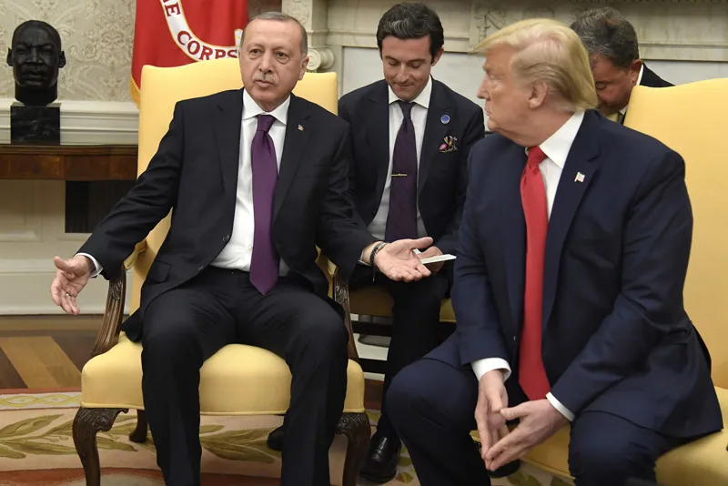 Başkan Recep Tayyip Erdoğan ve ABD Başkanı Donald Trump (Takvim Foto Arşiv)
