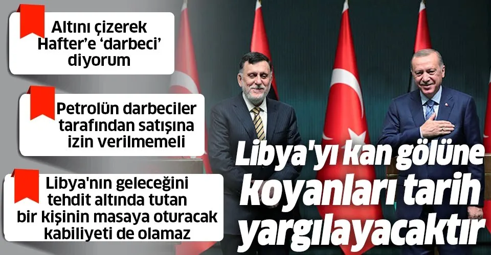 Son dakika: Ankara'da Başkan Erdoğan ve Libya Başbakanı Fayiz es-Serrac'tan ortak açıklama!