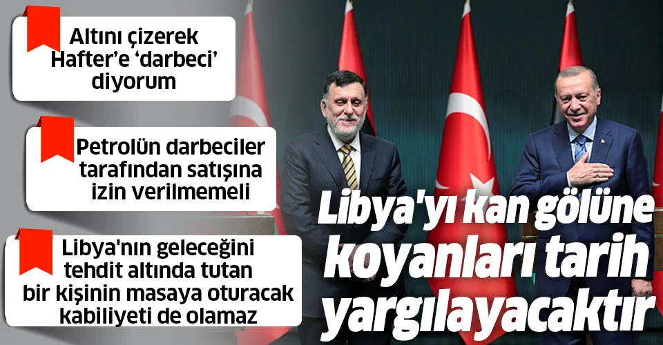 Son dakika: Ankara'da Başkan Erdoğan ve Libya Başbakanı Fayiz es-Serrac'tan ortak açıklama!