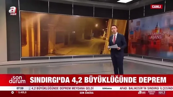 Sındırgı'da 4.2 büyüklüğünde deprem