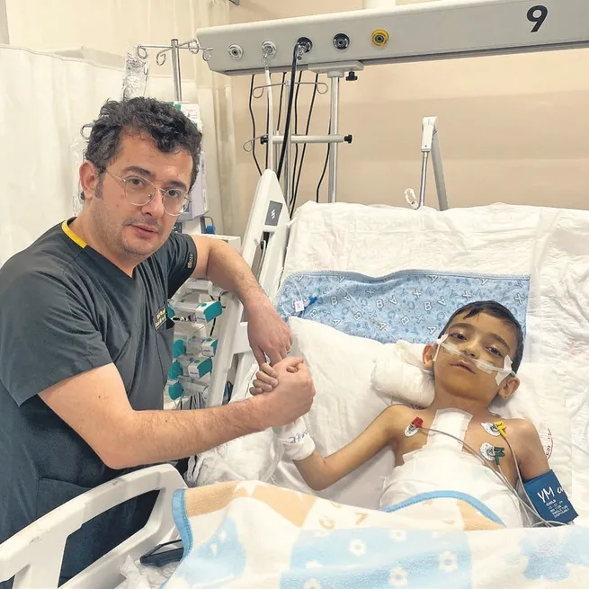 Küçük Osman yarım kalple dünyaya geldi! Ambulans uçakla kurtarıldı