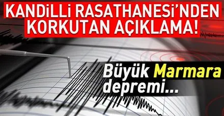 Kandilli Rasathanesi Müdürü'nden korkutan Marmara depremi açıklaması