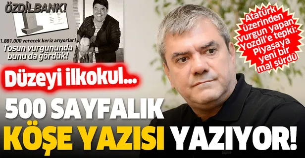Atatürk üzerinden vurgun yapan Sözcü yazarı Yılmaz Özdil'in yeni kitabına tepki: 500 sayfalık "köşe yazısı" yazıyor!