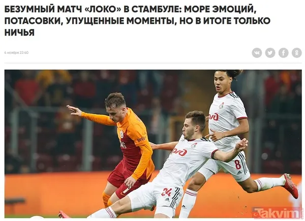 Galatasaray - Lokomotiv Moskova maçı Rus basınında: Lokomotiv Türk cehenneminde hayatta kaldı - 4