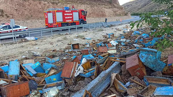 malatyada-ari-kovani-ve-bal-yuklu-kamyon-devrildi-3-kisi-oldu-112-ekipleri-arilar-nedeniyle-kaza-bolgesine-yaklasamadi-1599416549668.jpg Malatya'da arı kovanı ve bal yüklü kamyon devrildi: 3 kişi öldü, 112 ekipleri arılar nedeniyle kaza bölgesine yaklaşamadı-5