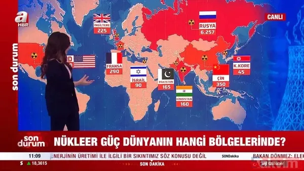SON DAKİKA: Putin'in nükleer tehdidine ABD'den sert tepki! Hangi ülkede kaç nükleer silah var? - 24