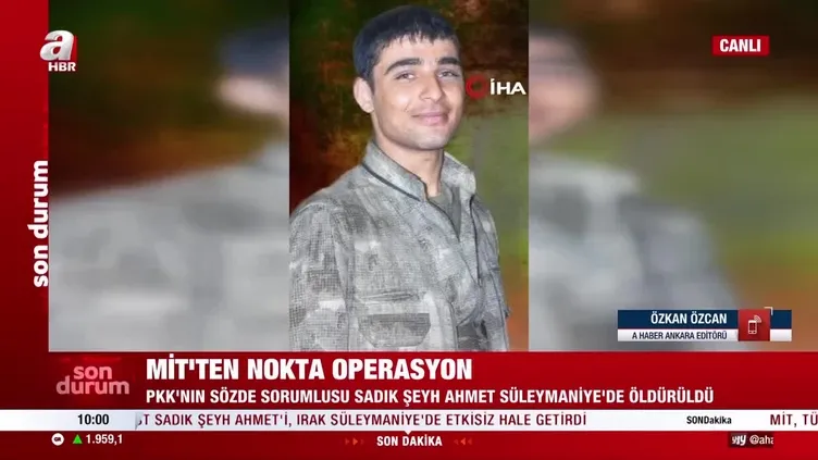 MİT’ten nokta operasyon! PKK’nın sözde sorumlusu Sadık Şeyh Ahmet Süleymaniye’de öldürüldü