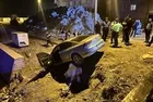 Navigasyon mağduru: Otomobil araziye uçtu!