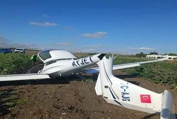Çatalca’da eğitim uçağı sert iniş yaptı: Öğrenci pilot yaralandı