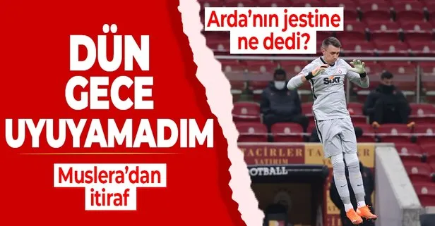 Muslera'dan itiraf