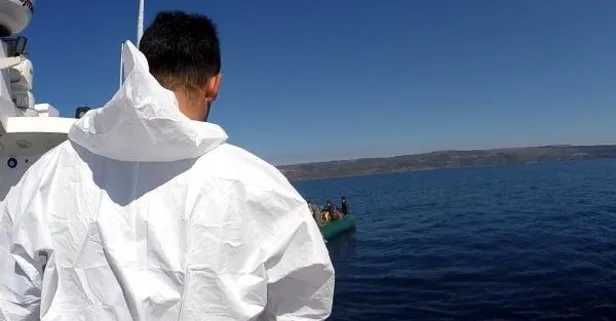 Son dakika:  Yunan unsurlarının Türk kara sularına geri ittiği 30 göçmen kurtarıldı