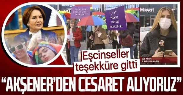 Sapkın LGBT'den Akşener'e teşekkür ziyareti